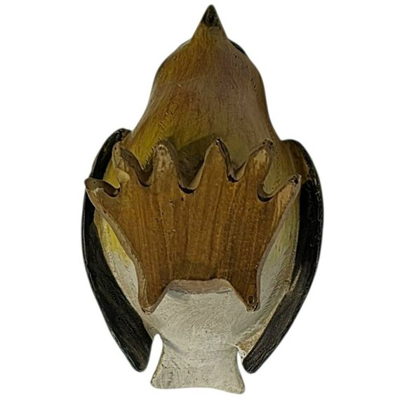 3 Vintage Tii Bird Figurine Red Tanager Bluebird Brown Wren Rustic Country Decor - Picture 8 of 16